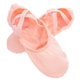 thumbnail image 1 of Zapatillas de ballet con suela de color piel, zapatillas de práctica de ballet con banda elástica cruzada, zapatillas de danza, gimnasia y yoga para adultos, talla 42, 1 of 5
