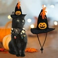thumbnail image 1 of Sombrero suave y transpirable para perros y , trajes de Scraf, disfraces de brujas para Halloween, calabazas, campanas de , ropa de festival, 1 of 8