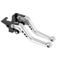 thumbnail image 1 of Palancas de freno y embrague cortas Unique Bargains para Yamaha MT-10/FZ-10 2017-2021, palanca de freno ajustable en 6 posiciones, aleación de aluminio, tono plateado, 1 par, 1 of 7