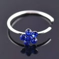 thumbnail image 5 of HOOUN Crystal Men Fashion Women Clip Nose Floral Fake Non Ring Piercing Septum-green, 5 of 9