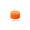 thumbnail image 3 of Battery Powered LED Tea Light Candles (6 Pack) Orange Flameless Flickering Pumpkin Lights, Warm White for Halloween, Fall & Thanksgiving Decor, No Flame Tea Lights, 3 of 9
