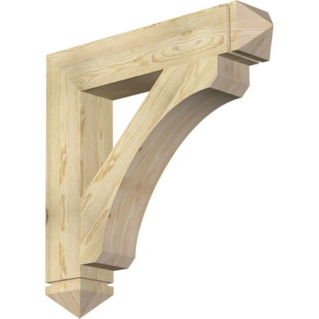 

Ekena Millwork 6 W x 34 D x 34 H Legacy Arts & Crafts Rough Sawn Bracket Douglas Fir
