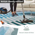 thumbnail image 5 of Colorful Stripe Outdoor Rug 5x7 Ft - Reversible Patio Rug Outdoor Camping Rugs, Modern Teal Blue Green Vertical Striped Indoor Outdoor Area Rugs, Non-Slip Outdoor Carpet Runner for Deck/Porch, 5 of 8