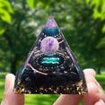 thumbnail image 1 of Pirámide De Orgón Generador de energía de chakra Reiki de cristal de pirámide de orgonita natural (Acuario), 1 of 4
