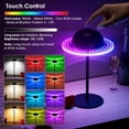 thumbnail image 5 of Cordless Table Lamp, Dimmable LED Lamps with Touch & Remote Control, Wireless Bottle Lamp, Dimmable Color Changing Desk Lamp, Portable LED Desk Lamps for Restaurant, Bedroom, Bottle Dining, Outdoor, 5 of 8