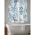 thumbnail image 5 of Blue Botanical Sheer Curtains 63 Inch Length 2 Panels Set, Spring Summer Leaf Pastoral Retro Voile Window Treatment Rod Pocket Curtains Sheers Drapes for Bedroom/Living Room/Kitchen 52x"63"x2, 5 of 7