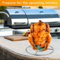 thumbnail image 4 of Poulet Grill Stand en Acier Inoxydable Barbecue Support de Bière Peut Griller Rack, 4 of 9