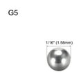 thumbnail image 2 of Bolas de precisión Uxcell G5 de acero inoxidable tono plateado 10pcs 1/16", 2 of 5