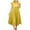 33-yellow plus size dresses, variant on Women's Plus Size Casual Pleated Dress Summer Short Sleeve Flowy Swing Dress Loose Beach Dresses Flowy Maxi Dress Short Sleeve Boho Dress Crew Neck Smocked Formal Dresses Yellow,XXL
