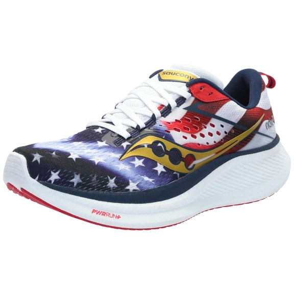 Saucony Women's Ride 17 Sneaker, Stars/Stripes, 5