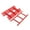 Red, variant on West Coast Paracord Ladder Winder for Paracord, Rope, Cord, and More - No Tangles or Knots - Holds Up To 100 Feet of 550 Paracord