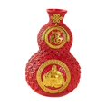 thumbnail image 1 of Escultura de arreglo floral con forma de florero y bolsa bendecida, estilo Feng Shui rojo m, 1 of 9