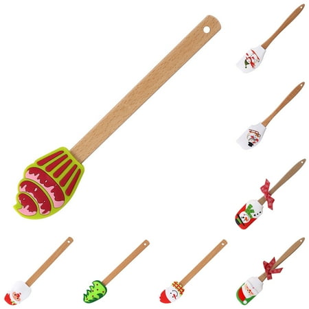 

Jiaroswwei Butter Spatula High Temperature Resistance Christmas Themed Silicone Bread Bakery Butter Scraper Kitchen Tool