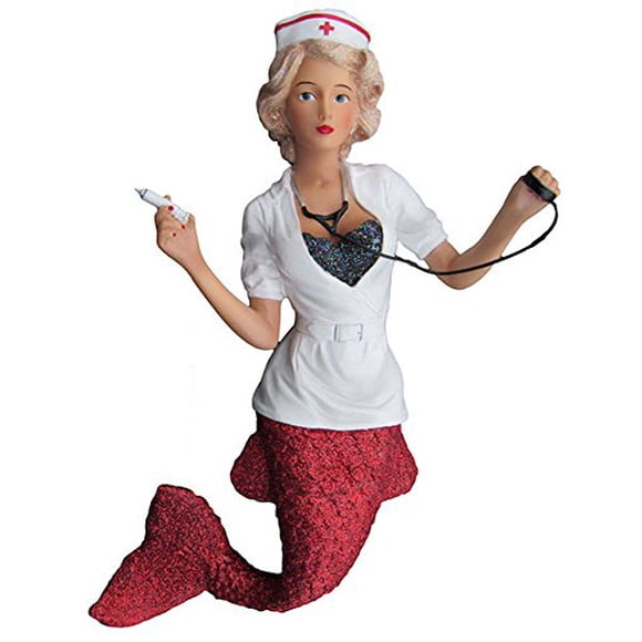 December Diamonds Nurse Naughty Mermaid Christmas Tree Ornament 5555038 New