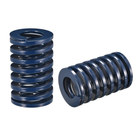 

Die Spring 2 Pack 50mm OD 80mm Long Spiral Stamping Light Load Compression Die Springs Blue