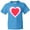 Pacific Blue, variant on Inktastic Valentine Red Heart with Dots Youth T-Shirt