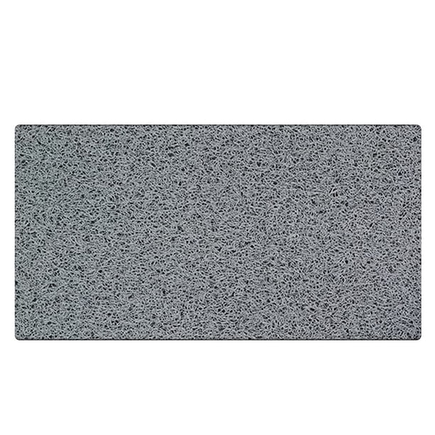 Alfombrilla de Ducha Antideslizante, Alfombrilla de baño de Seguridad Suave y cómoda con Orificios de Drenaje, Alfombrillas de Ducha de Masaje de Lufa de PVC para áreas húmedas, Secado rápido Gris,