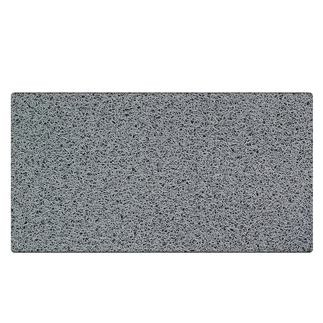 Alfombrilla de Ducha Antideslizante, Alfombrilla de baño de Seguridad Suave y cómoda con Orificios de Drenaje, Alfombrillas de Ducha de Masaje de Lufa de PVC para áreas húmedas, Secado rápido Gris,