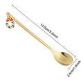 thumbnail image 2 of Fashion Kitchen Christmas New Year Coffee Spoon Stainless Steel Tableware Table Ornament SILVER 4, 2 of 5