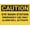 Warning Sign 4, variant on Caution Face Shield Hand Protection Required Batteries Warning Tin Sign 12 x 8 Inches - Indoor Outdoor Wall Decor for Home Kitchen, Farm, Garden, Garage, Battery Handling Area