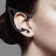 thumbnail image 3 of Retro Elf Ear Cuff Handcraft Costume Fairy Alloy Metal Ear Wrap para Negro Derecha Hugo Clip de manguito de oreja, 3 of 8