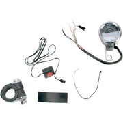 Drag Specialties Programmable Mini Electronic Speedometer with Odometer/Tripmeter 1.87in. - Black Face 2210-0172