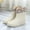 #01 Beige, variant on Women's Rain Boots Fashion Solid Color Waterproof Non-Slip Rain Boot Casual Rainy Day Wear Women Shoes Mid-Tube Rubber Flat Heeled Ankle Rain Boots