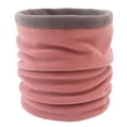 thumbnail image 1 of Bufanda de cuello de bloque de color Qarigey invierno cálido regalo calentador de bucle ciclismo rosa+gris, 1 of 8