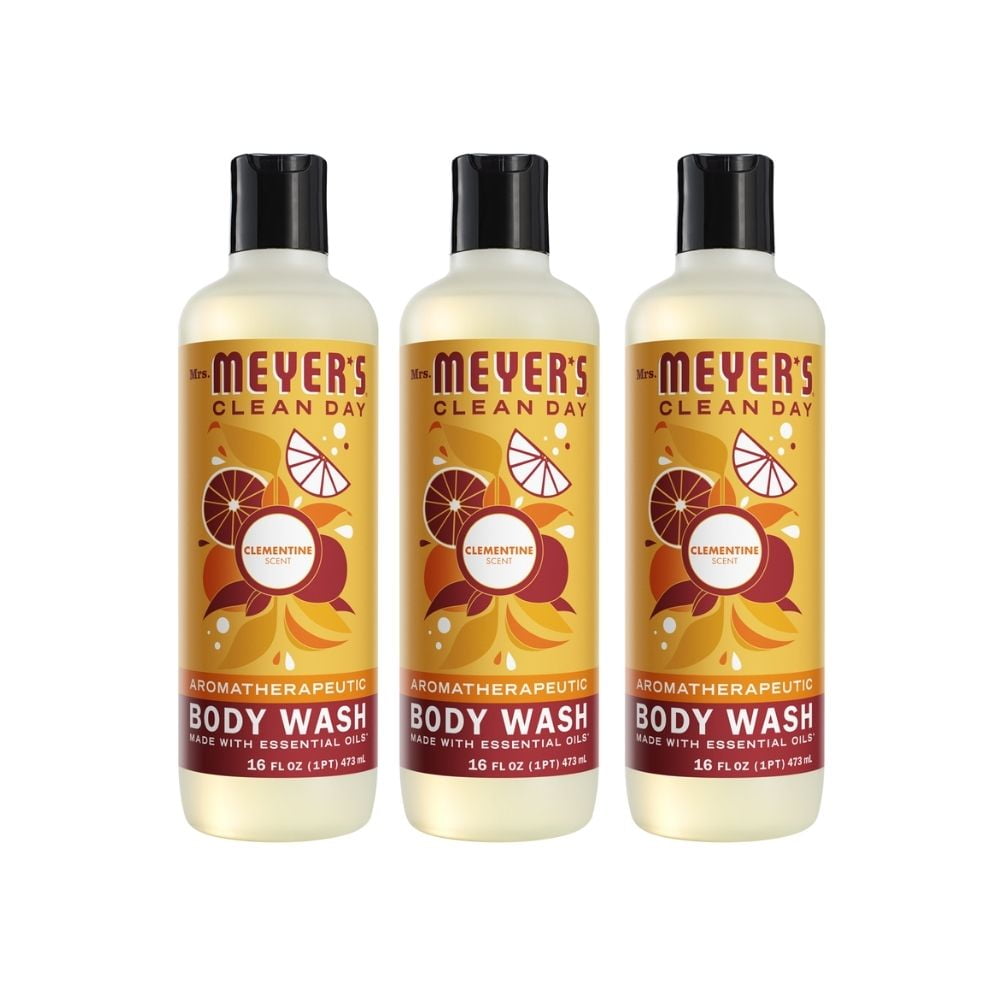 Mrs. Meyer's Body Wash, Clementine, 16 OZ (Pack of 3)