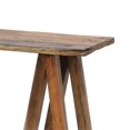 thumbnail image 6 of Pemberly Row 48 Inch Teak Wood Console Table with Live Edges in Rustic Brown, 6 of 9