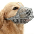 thumbnail image 3 of Muzzle for Dog Bite Protective Nylon Soft Cage Muzzles Adjustable Portable Gray Medium, 3 of 7