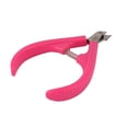 thumbnail image 3 of Plastic Handle  Loaded Manicure Tool Nail Art Cuticle Clipper Cutter Pink, 3 of 3