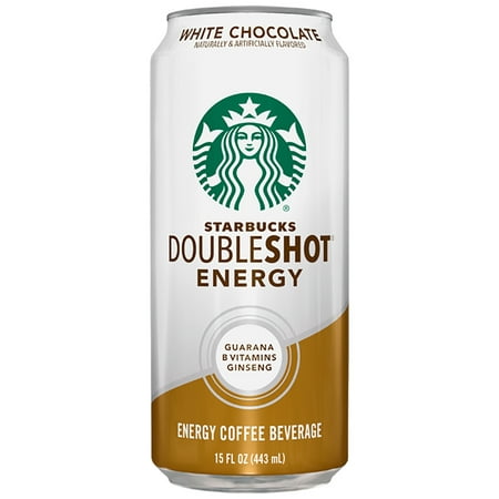 Starbucks DoubleShot Energy, White Chocolate, 15 Fl Oz, 12 (Best Starbucks Drink For Energy)