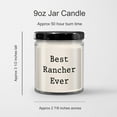 thumbnail image 3 of Rancher Gifts from Men, Best Rancher Ever 9oz Vanilla Soy Candle for Graduation Unique Gifts, 3 of 3