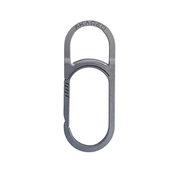PULL | Titanium All Purpose Carabiner Bottle & Can Opener Keychain - Silver