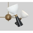 thumbnail image 2 of Three Arms Six Lights Stilnovo Style Mid Century Modern Sputnik Chandelier – Handcrafted Brass Chandelier, Custom Ceiling Light Fixture, 2 of 4