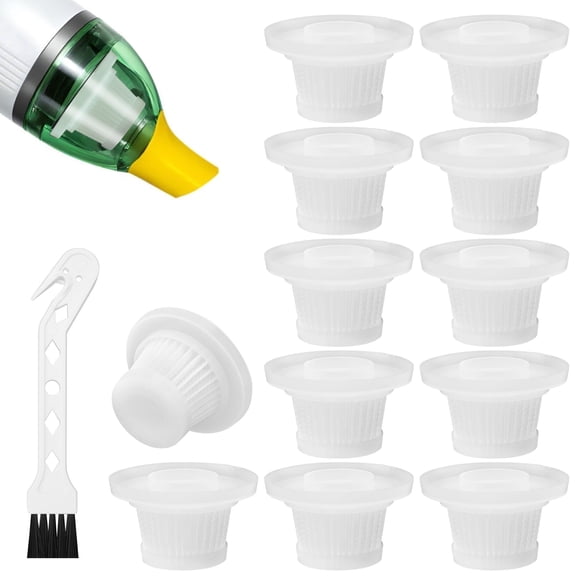 12pcs Vacuum Filters Compatible with Horsepower Duck Vacuum Cleaner as Seen on TV, Replacement HEPA Filter Fit for Horse Power Duck Vac, Spring Cleaning Replacement Filters