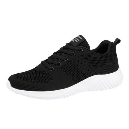 

Fsqjgq Black High Top Shoes For Men Shoes For Women Work Shoes Boots for Men Bottom Mesh Fashion Casual Sport Lace-Up Breathable Soft Men Shoes Men s Mens Air 1 Low Shoes And