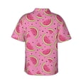 thumbnail image 3 of Goofa Watermelon Hawaiian Shirt for Men, Unisex Summer Beach Casual Short Sleeve Button Down Shirts,Aloha Tropical Floral print shirt-Large, 3 of 9