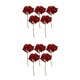 thumbnail image 4 of Wosthever Ramo artificial hecho a mano no tóxico exquisito de 5 piezas para ocasiones especiales Aspecto realista para bricolaje rojo Rojo brillante 2piezas, 4 of 6