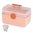 thumbnail image 3 of Bunblic Family First Aid Box, Storage Case with Stickers, with Handle Emergency Kits Container Multipurpose for Dorm Hiking Household pink, 3 of 8