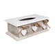 thumbnail image 3 of Caja de pañuelos de madera con tapa rectangular para decoración de mesa de cocina, contenedor para guardar servilletas y porta pañuelos., 3 of 9