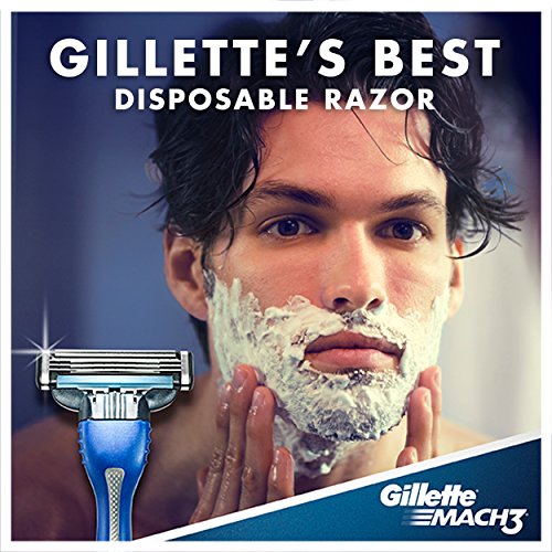 Gillette MACH3 Smooth Shave Disposable Razors 3 ea (Pack of 4)