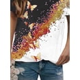 thumbnail image 4 of Gvmfive Women Short Sleeve T-shirt Print Round Neck Blouse Casual Tops, 4 of 5