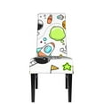 thumbnail image 2 of Dining Chair Back Cover, Water Washing, Disassembly Chair Sleeve Sliding Cover Protective Cover-Cartoon Spaceship Pattern Chair Protectors Seat Covers, 2 of 8