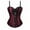 Wine, variant on Women Sexy Boned Lace Up Corsets and Strap Bustiers Top Corsets for Women Shapewear for Women Tummy ControlWomen's Court Plastic Clothing Koge Special Plastic Clothing Waist Belt Corset Chest Belt