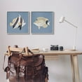 thumbnail image 2 of Marine Fish Underwater Sea Life Animals & Insects Graphic Art Gray Framed Art Print Wall Art, Set of 2, 2 of 8