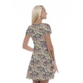 thumbnail image 2 of Women’s A Line Batik Summer Dress, Retro Triangle Arrangement, Cross Wrap V Neck, 6 Sizes, by Ambesonne, 2 of 2