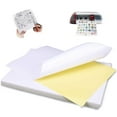 thumbnail image 2 of Papel para impresión de etiquetas A4 mate autoadhesivo blanco 80 hojas para artículos de oficina y hogar, 2 of 8