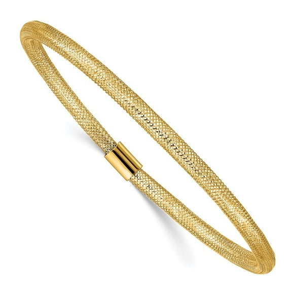 Auriga Fine Jewelry 10K Yellow Gold Stretch Mesh Bracelet 7.25" for Women